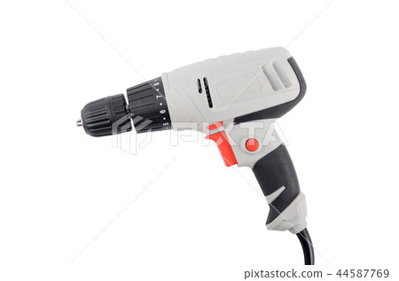 The new drill isolated on a white background The new drill isolated on a white background 44587769