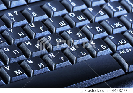 The new keyboard from computer close up 44587773