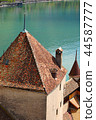 roof Chillon castle in Switzerland 44587777