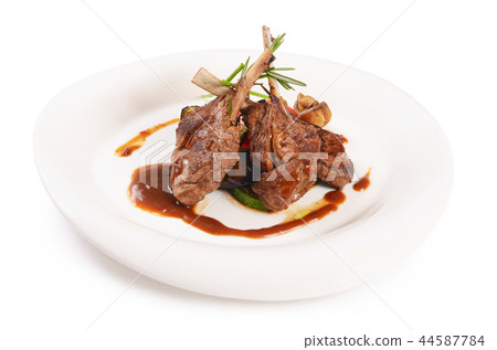 Rack of lamb grill with an a asparagus Rack of lamb grill with an a asparagus 44587784