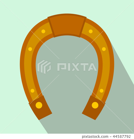 Horseshoe flat icon  44587792
