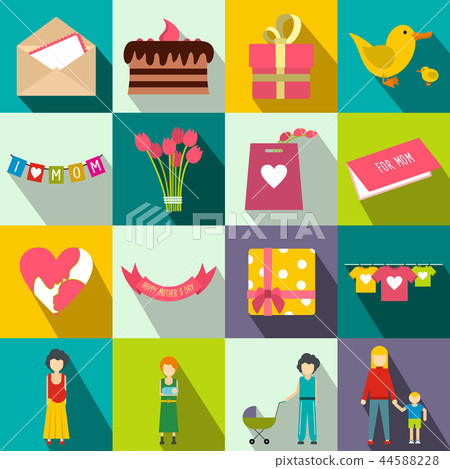 Mother Day flat icons 44588228
