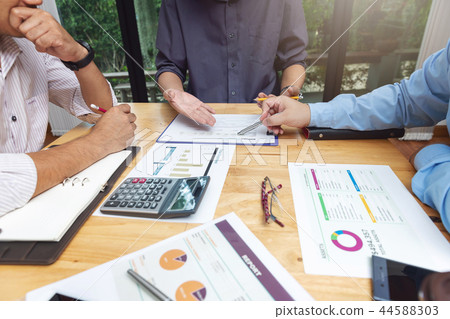 Business and finance concept of office working 44588303