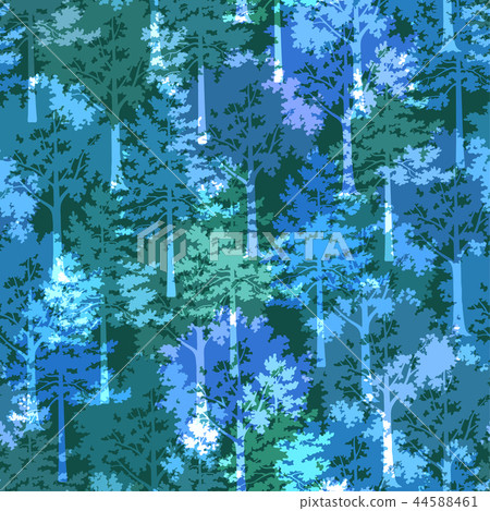 Trees, Seamless Background 44588461