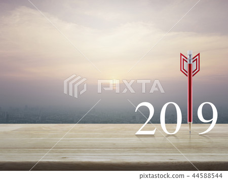 Business strategy happy new year 2019 concept 44588544