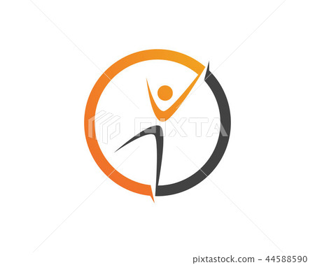 Health success people care logo and symbols 44588590