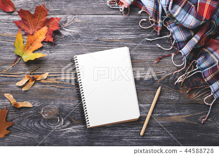 Mockup with paper notebook. Mockup with paper notebook. 44588728