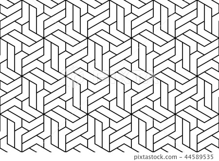 The geometric pattern with lines. Seamless The geometric pattern with lines. Seamless 44589535