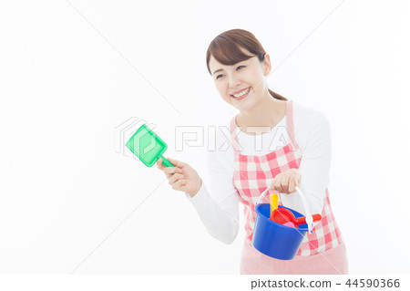 年輕女性托兒所老師 44590366