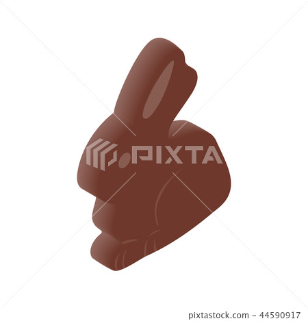 Chocolate easter bunny isometric 3d icon Chocolate easter bunny isometric 3d icon 44590917