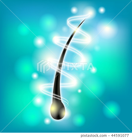 Realistic Detailed 3d Hair Care Placard Banner Card. Vector 44591077