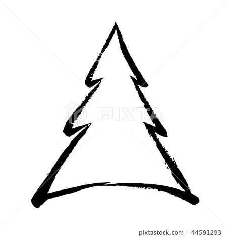 Christmas tree doodle design Christmas tree doodle design 44591293
