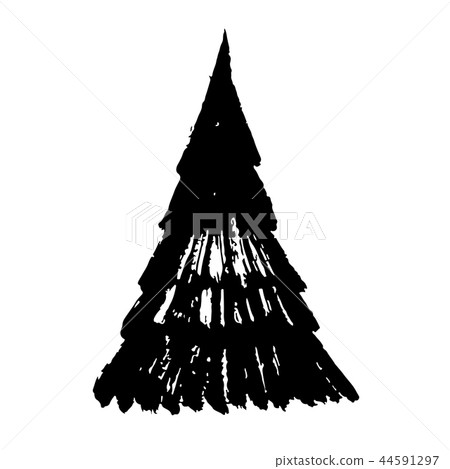 Christmas tree doodle design Christmas tree doodle design 44591297