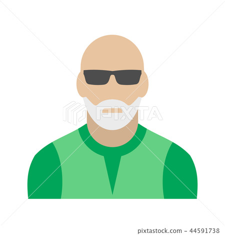 Man with gray beard avatar icon 44591738