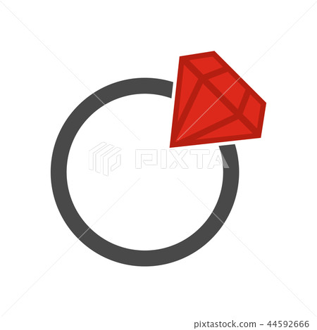 Flat wedding ring 44592666