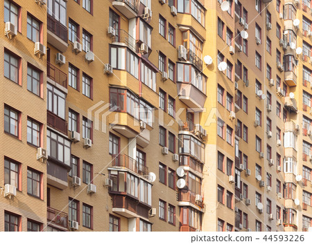 The facade of modern building 44593226