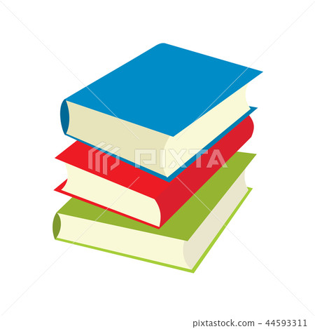 Three books flat icons Three books flat icons 44593311