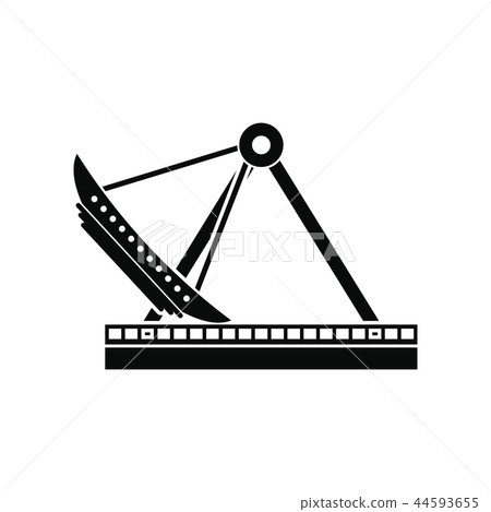 Boat carousel black simple icon  44593655