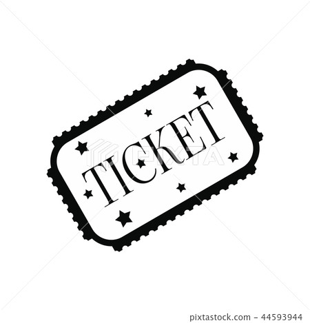 插图素材: amusement park ticket black simple icon