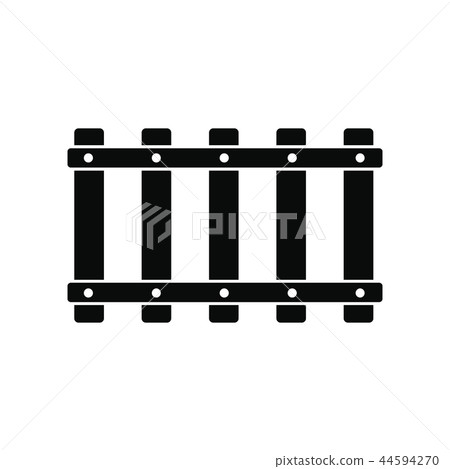Railroad black simple icon Railroad black simple icon 44594270