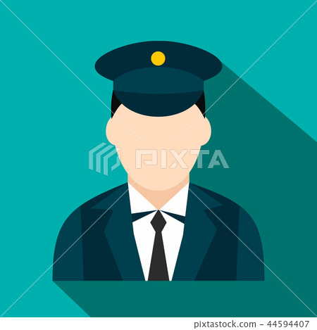 Train conductor flat icon Train conductor flat icon 44594407