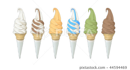 Soft cream illustration Soft cream illustration 44594469