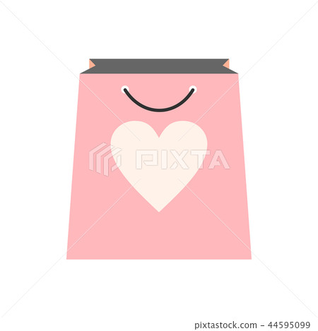Shopping bag with heart icon Shopping bag with heart icon 44595099