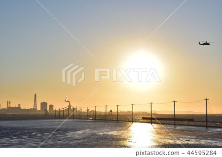 Egawa coast and sunset Egawa coast and sunset 44595284