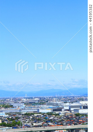 從小牧市看的一宮市和岐阜市的風景 44595382