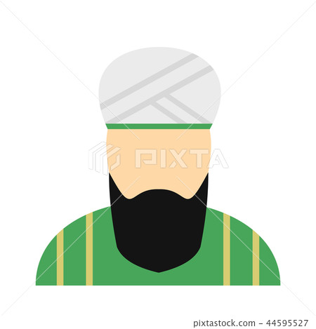 Muslim man flat icon 44595527