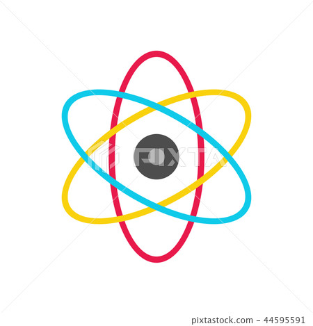 Atom modern flat icon Atom modern flat icon 44595591