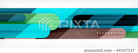 Abstract colorful lines, modern geometric background design 44597337