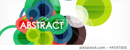 Overlapping circles design background Overlapping circles design background 44597808