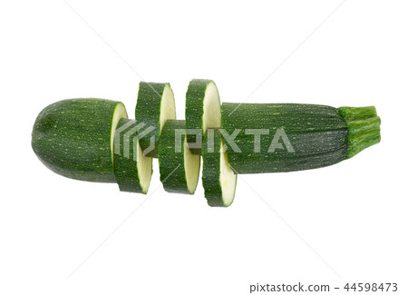 Fresh zucchini isolated on a white background 44598473