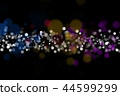 The colorful bokeh on the blurred natural black  44599299