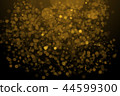 The gold bokeh on the blurred natural black 44599300