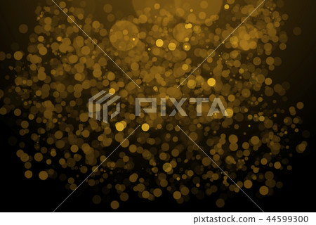 The gold bokeh on the blurred natural black The gold bokeh on the blurred natural black 44599300