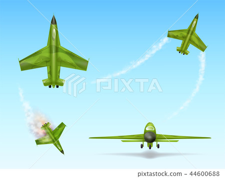 camouflage aircraft, fighter jet. Downed aviation 44600688