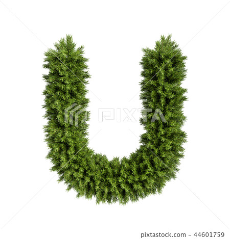 Christmas tree letter U 44601759