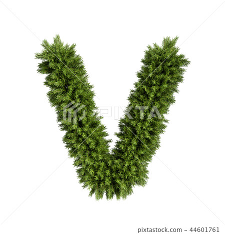 Christmas tree letter V 44601761