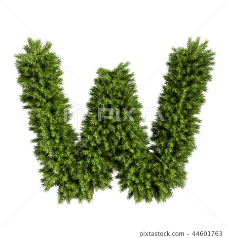Christmas tree letter W 44601763