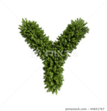 Christmas tree letter Y 44601767