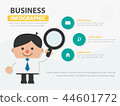 Businessman presentation template infographic 44601772