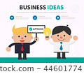 Businessman presentation template infographic 44601774