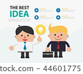 Businessman presentation template infographic 44601775