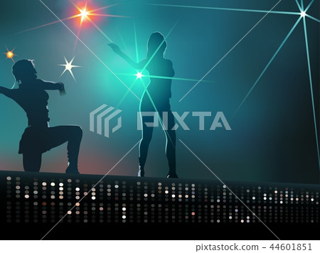 Silhouetted Women Dancing 44601851