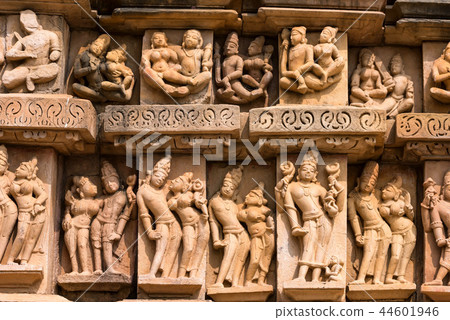 Close up erotic stone carving in Lakshman Temple 44601946