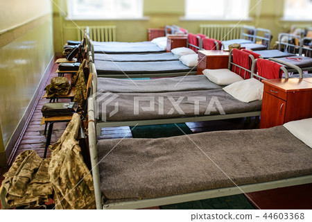 many beds in the military barracks of ukraine 44603368