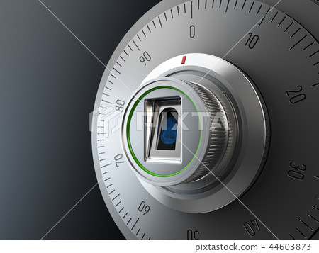 Realistic combination safe lock. 44603873