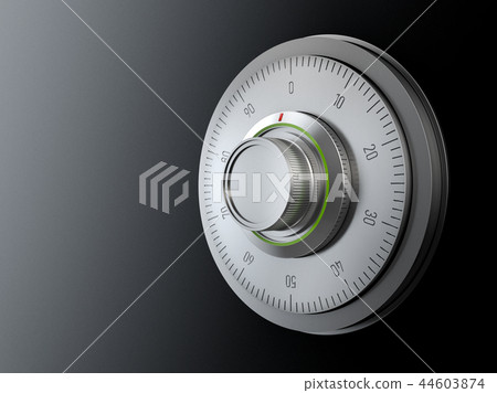 Realistic combination safe lock. Realistic combination safe lock. 44603874